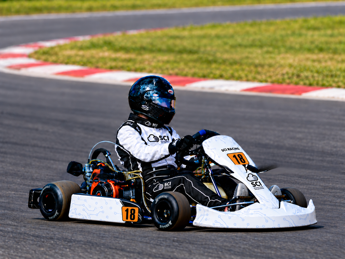 Clean SCI Racing kart sponsor-placement preview